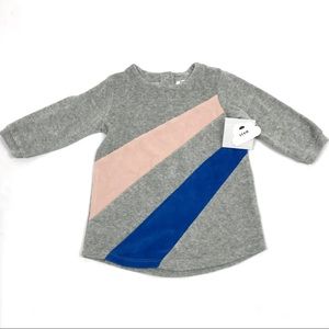 Stem Baby Girl Velour Blouse Long Sleeve